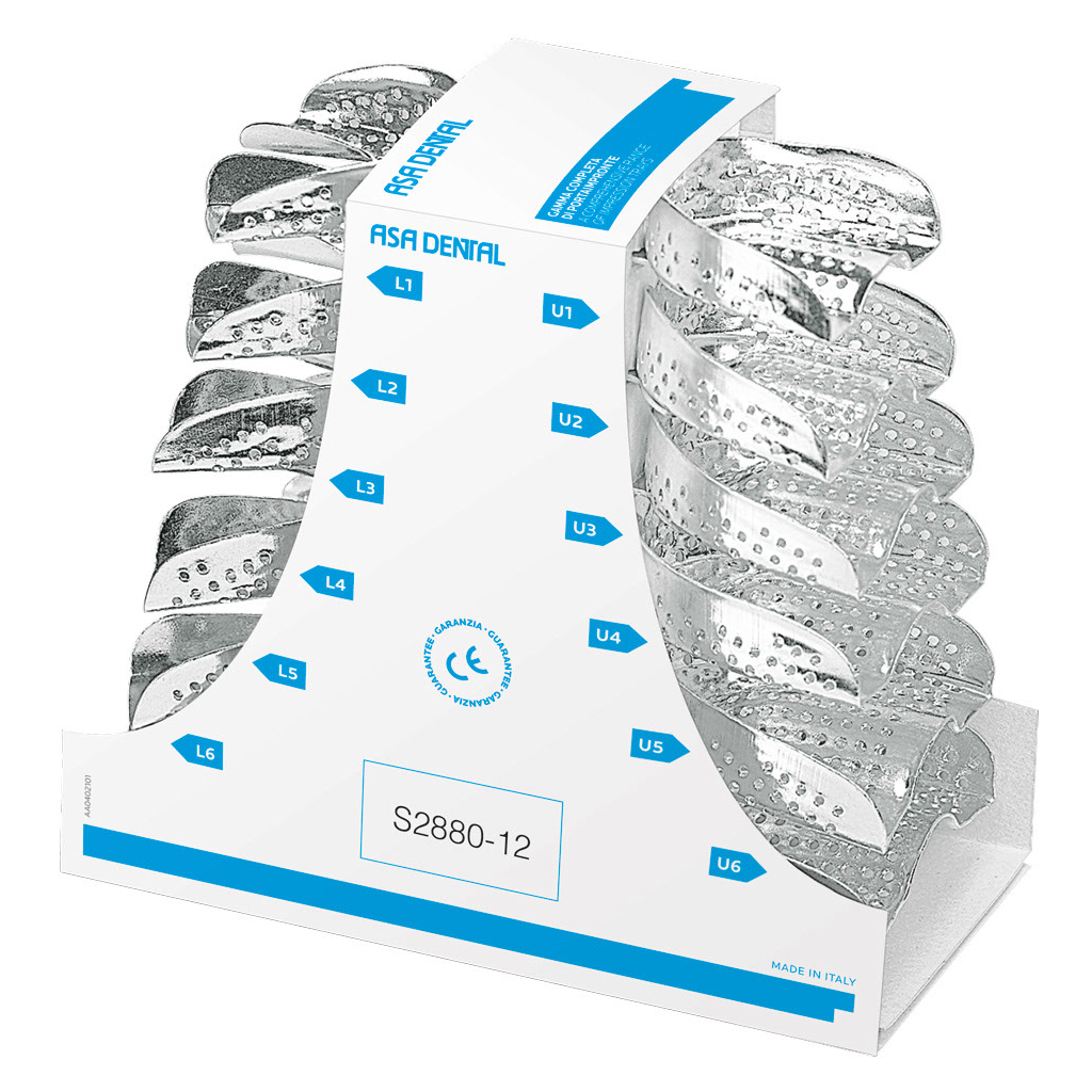 set-of-12-aluminium-implantology-impression-trays s2880-12 asa