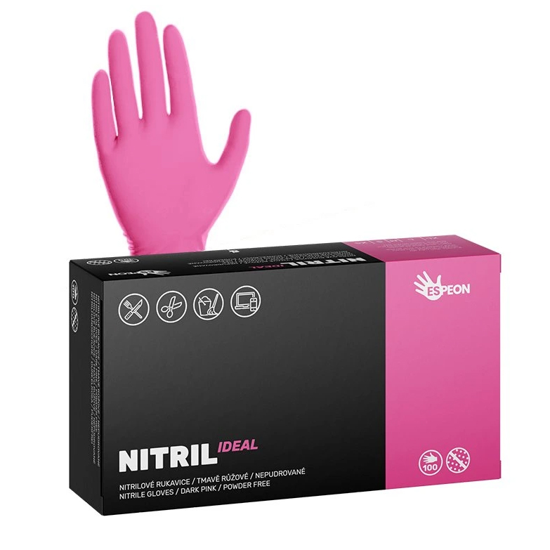 Nitril IDEAL TM ružove a